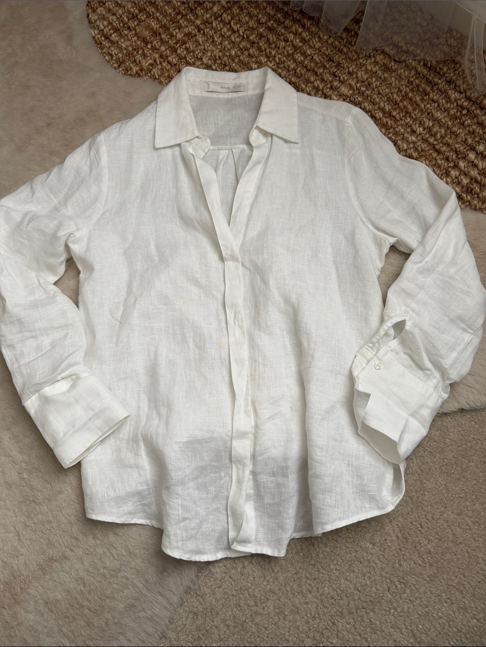 Mango Linen Blouse
